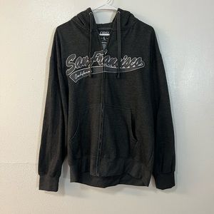 San Francisco Unisex Gray Hoodie Size Large